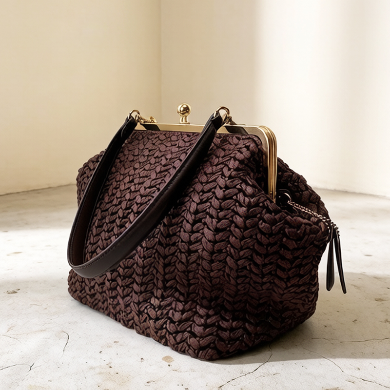 Crochet Bag Raffia - Ręcznie Plecione Torby Plażowe z Raffii