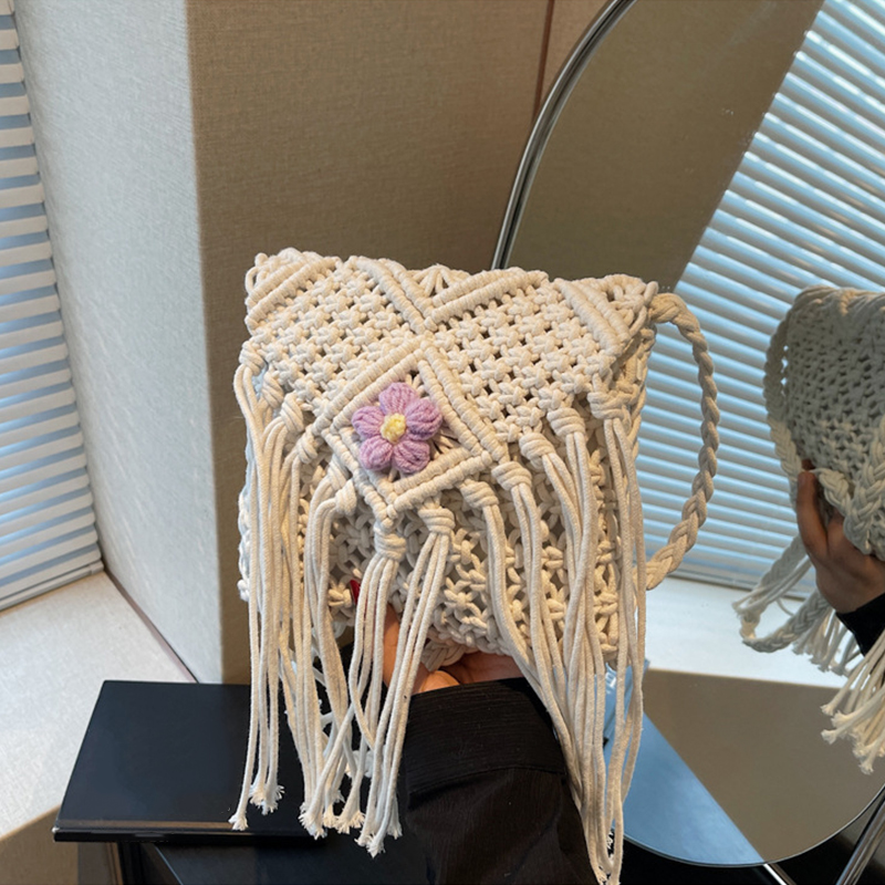 Crochet Bag Raffia - Torby letnie dla kobiet Ręcznie robione