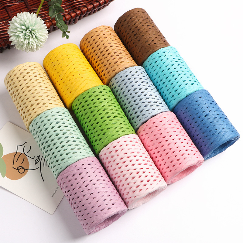 Crochet Bag Raffia - 150M naturalna przędza ze słomy rafia