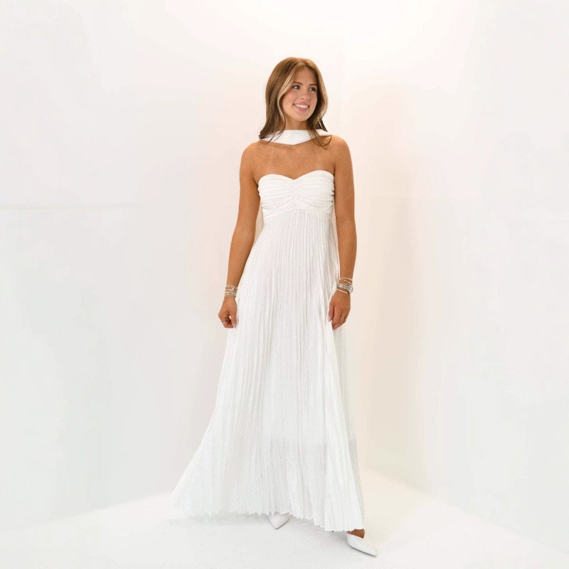 Maxi Dress Halter - Sukienka dla gościa weselnego Elegancka sukienka
