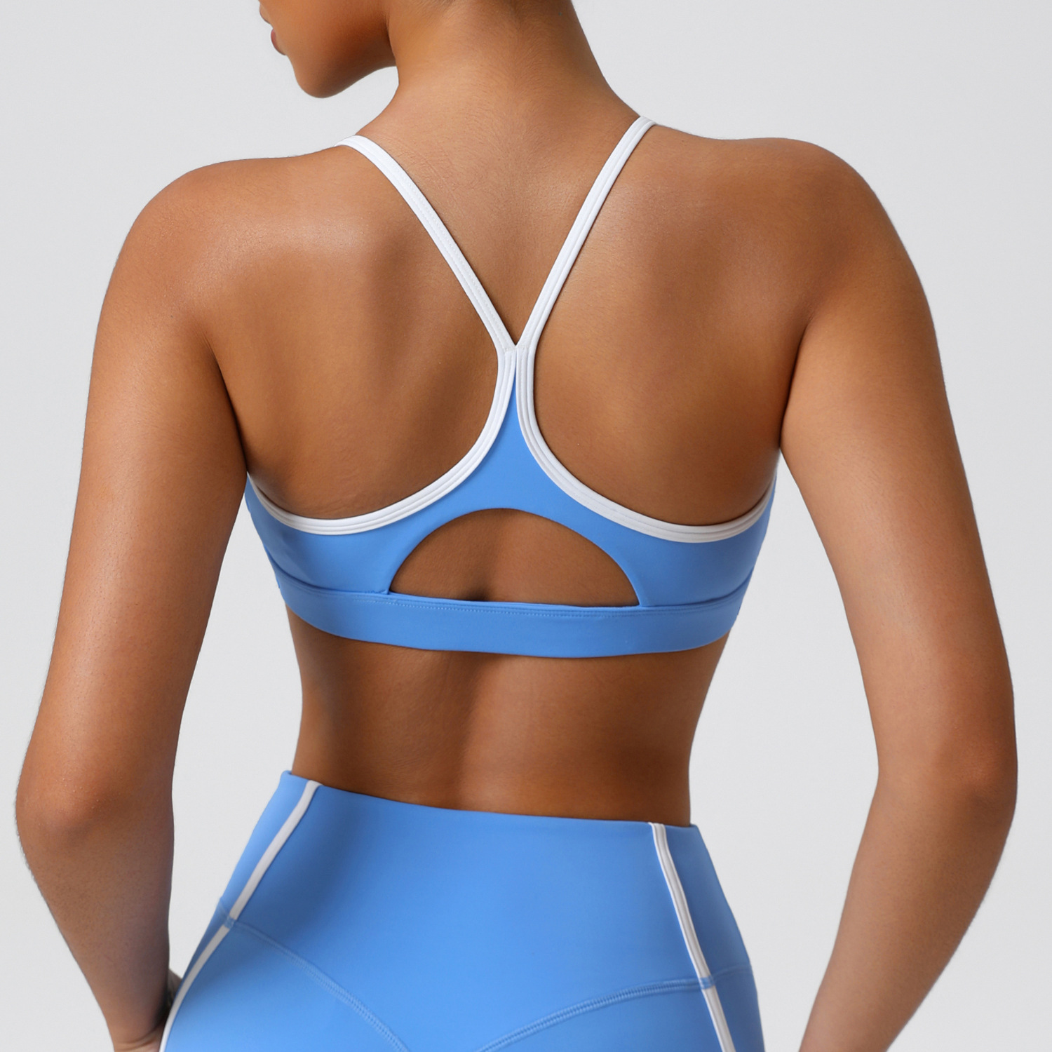 Crop Top Crochet - Elastyczna, miękka bielizna sportowa damska, biustonosz