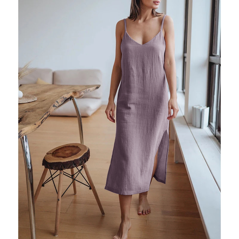 Linen Dress Wrap - Muślin 100% bawełna gaza damska sukienka