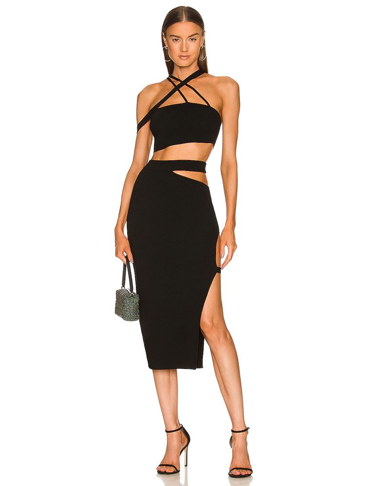Crop Top Crochet - Damska bandaż garnitur 2022 lato 2