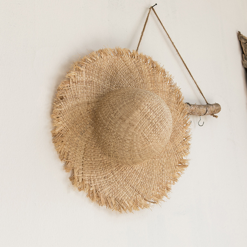 Hat Floppy Wide - Damski kapelusz słomkowy z rafii, szerokie