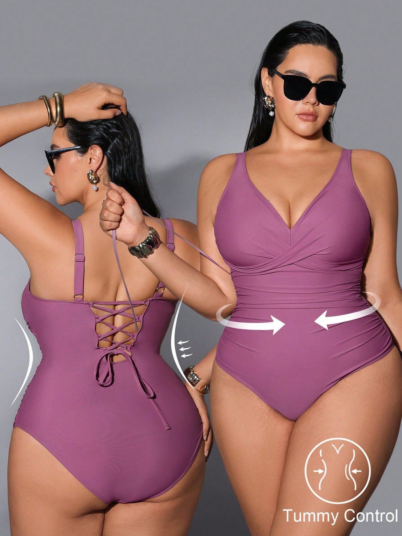 Swimsuit Bikini Ruched - Stroje kąpielowe 2026 Strój kąpielowy damski