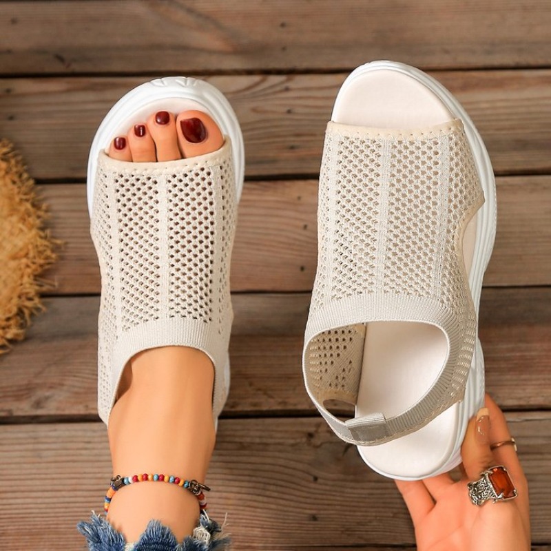 Wedge Espadrille Women - Damskie sandały na platformie, letnie buty
