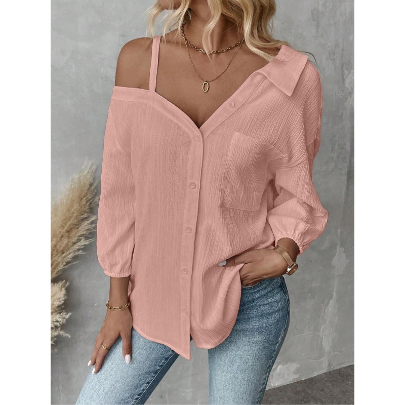 Blouse Off Shoulder - Bluzki damskie plus size 1XL-5XL, bluzka