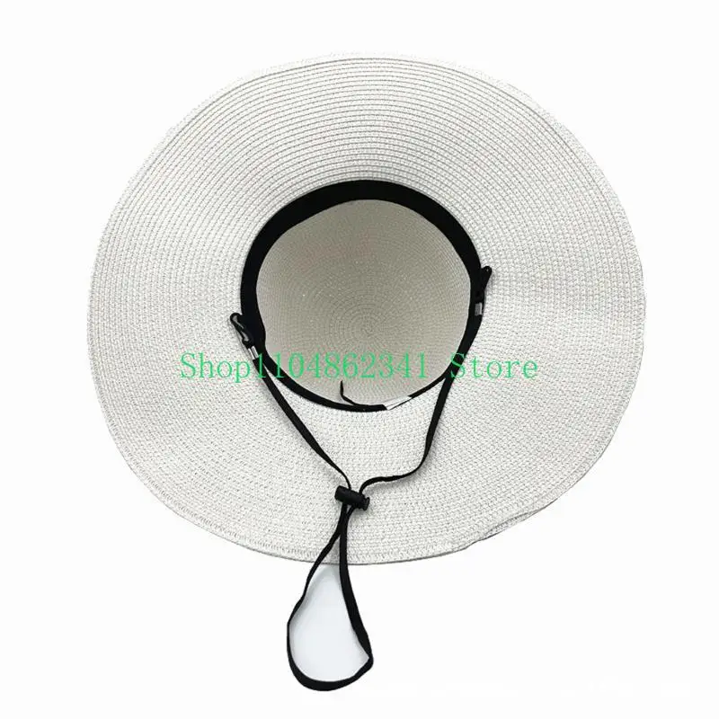 Hat Floppy Wide - Elegancki składany kapelusz słomkowy damski z