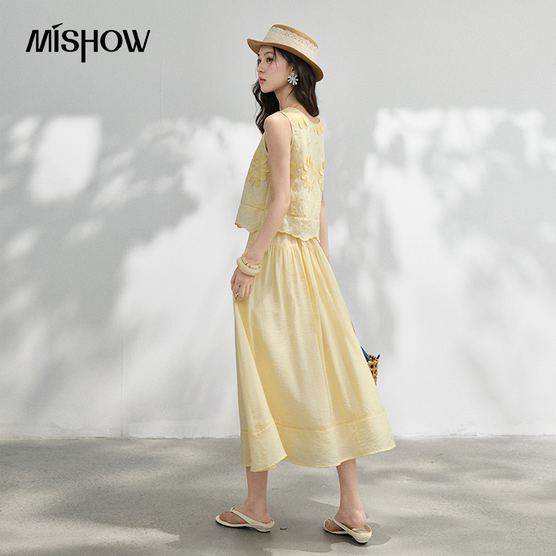 MISHOW Francuski Zestaw: Bluzk – Midi Skirt Floral recenzja i cena