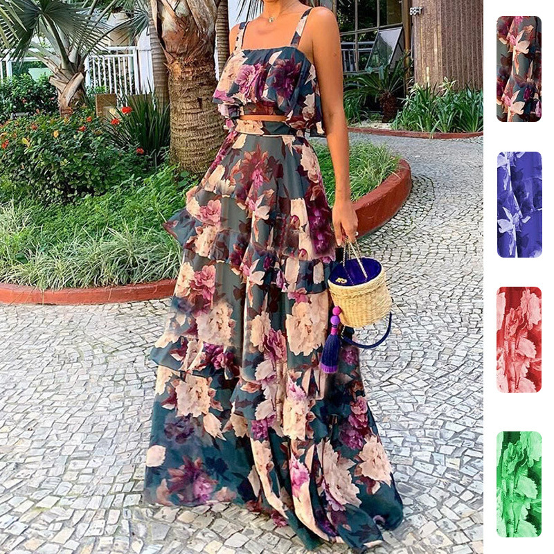 Damskie dwuczęściowe komplety  – Romper Floral Print recenzja i cena
