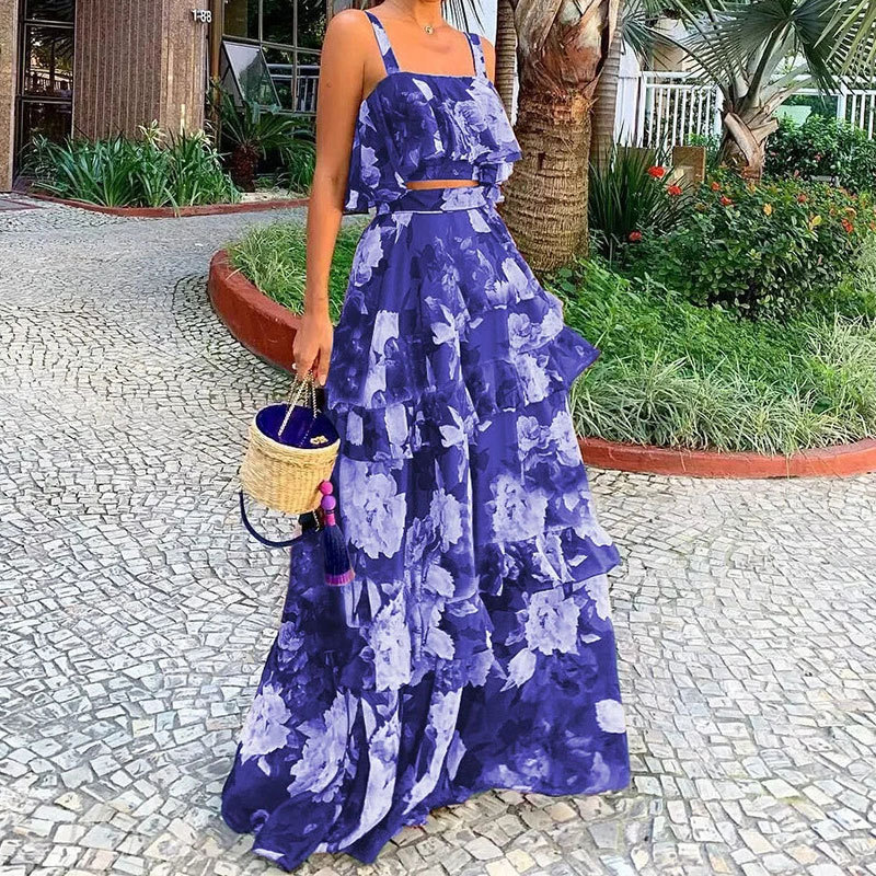 Damskie dwuczęściowe komplety  – Romper Floral Print recenzja i cena