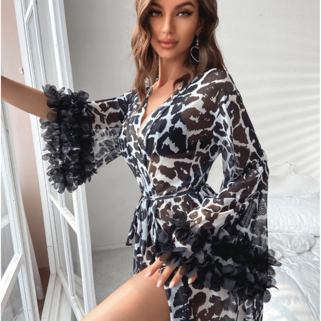 Hurtownia Damskie Kimono z Sia – Kimono Sheer Floral recenzja i cena