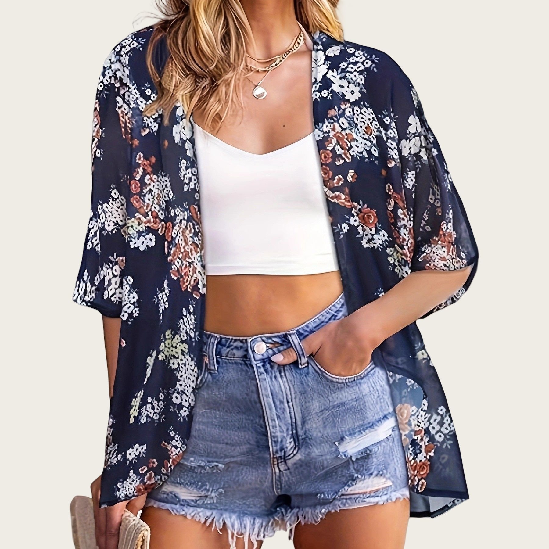 Strój Kąpielowy Damski 2025 Ki – Kimono Sheer Floral recenzja i cena