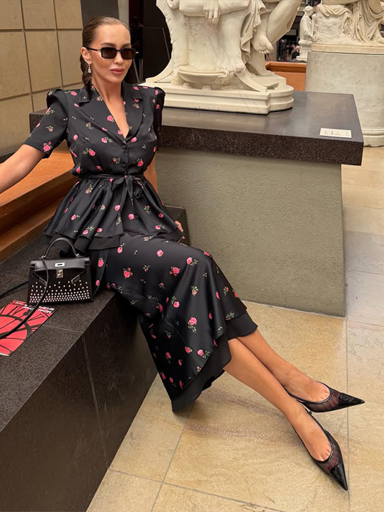Eleganckie damskie komplety: k – Romper Floral Print recenzja i cena