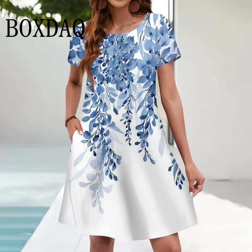 Damska sukienka plażowa Boho S – Romper Floral Print recenzja i cena