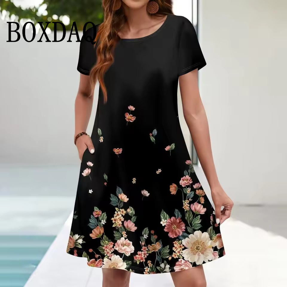 Damska sukienka plażowa Boho S – Romper Floral Print recenzja i cena