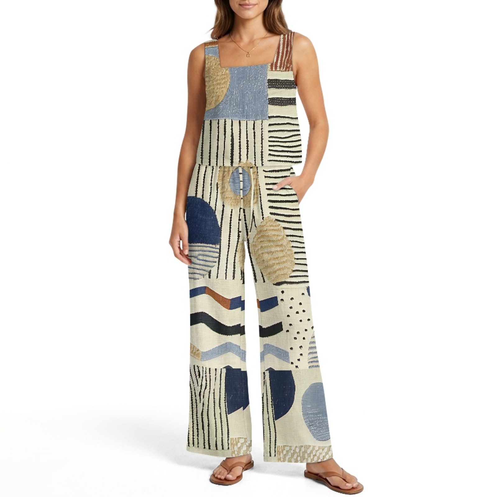 INSTANTARTS Damski lniany zest – Linen Pant Wide recenzja i cena