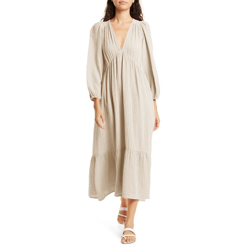 Muślinowe 100% bawełniane suki – Linen Dress Wrap recenzja i cena