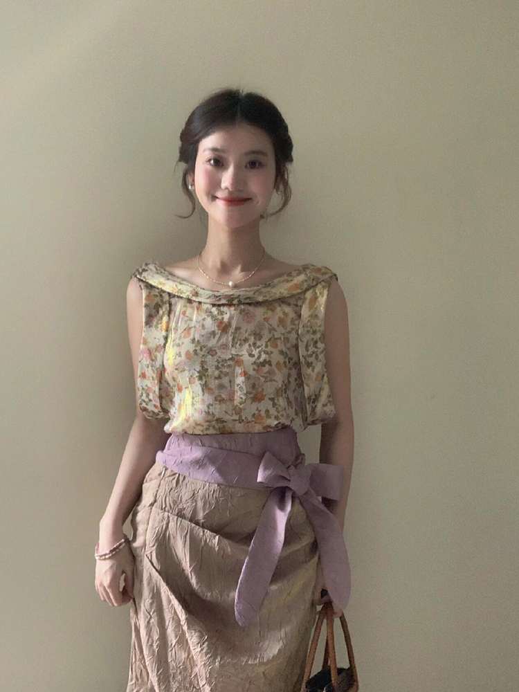 Zestaw damski XZY: Vintage kwi – Midi Skirt Floral recenzja i cena