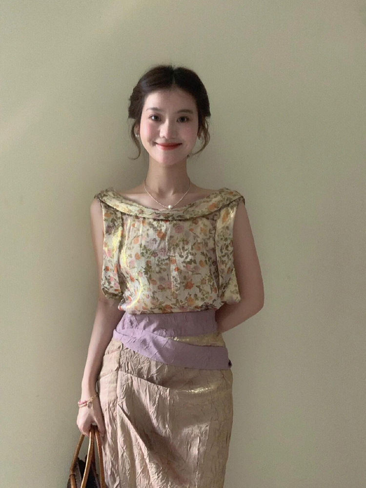 Zestaw damski XZY: Vintage kwi – Midi Skirt Floral recenzja i cena