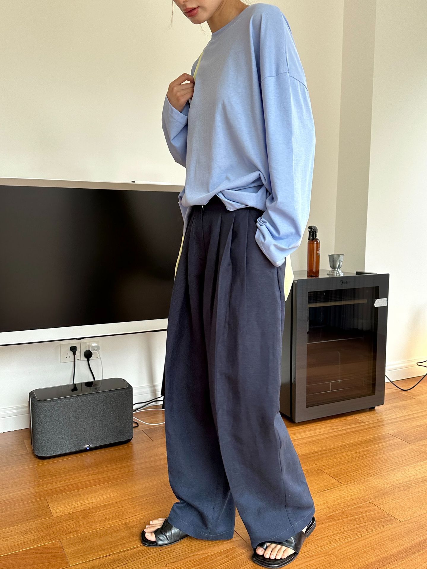 Luźne lniane spodnie z szeroki – Linen Pant Wide recenzja i cena