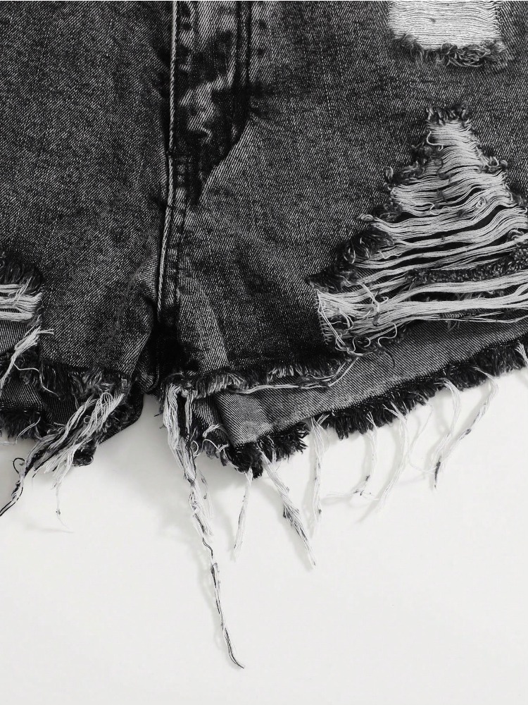 Damskie szorty jeansowe z efek – Shorts Denim Frayed recenzja i cena