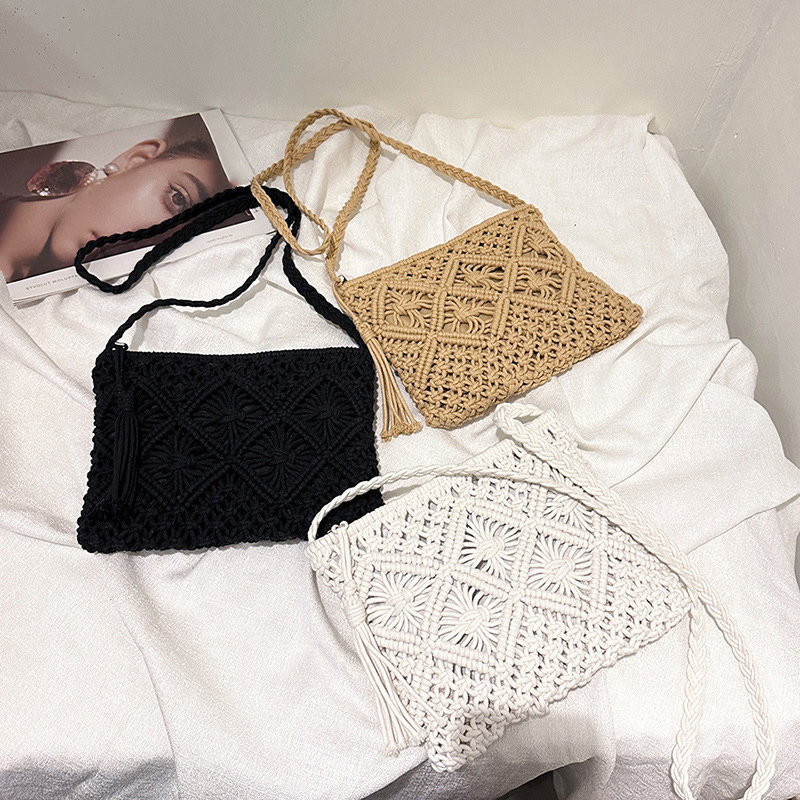 Moda tkane torby na ramię z wy – Crochet Bag Raffia recenzja i cena