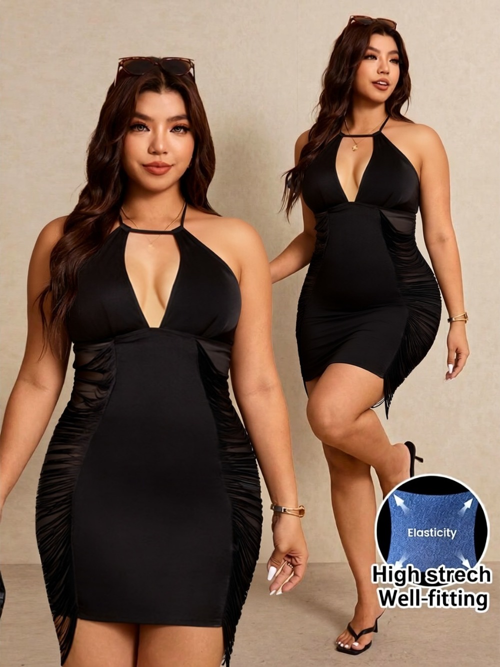 Sukienki mini bodycon plus siz – Maxi Dress Halter recenzja i cena