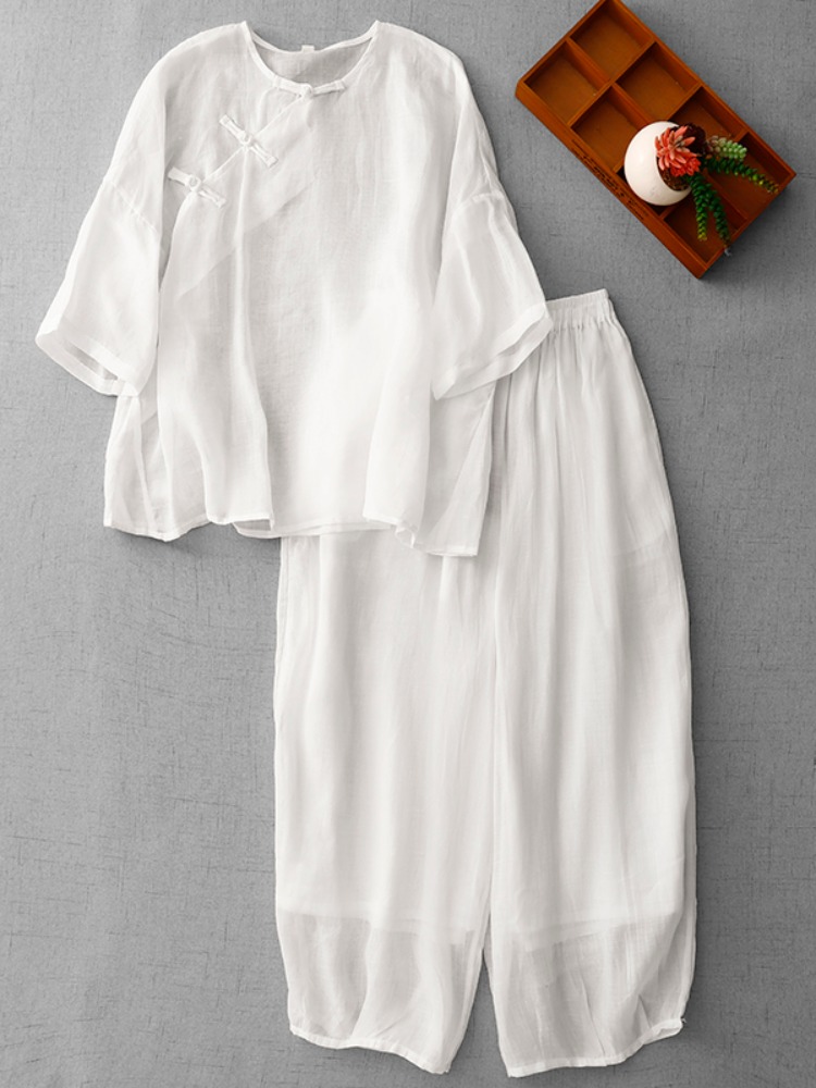 Nowy chiński zestaw damski w s – Linen Pant Wide recenzja i cena
