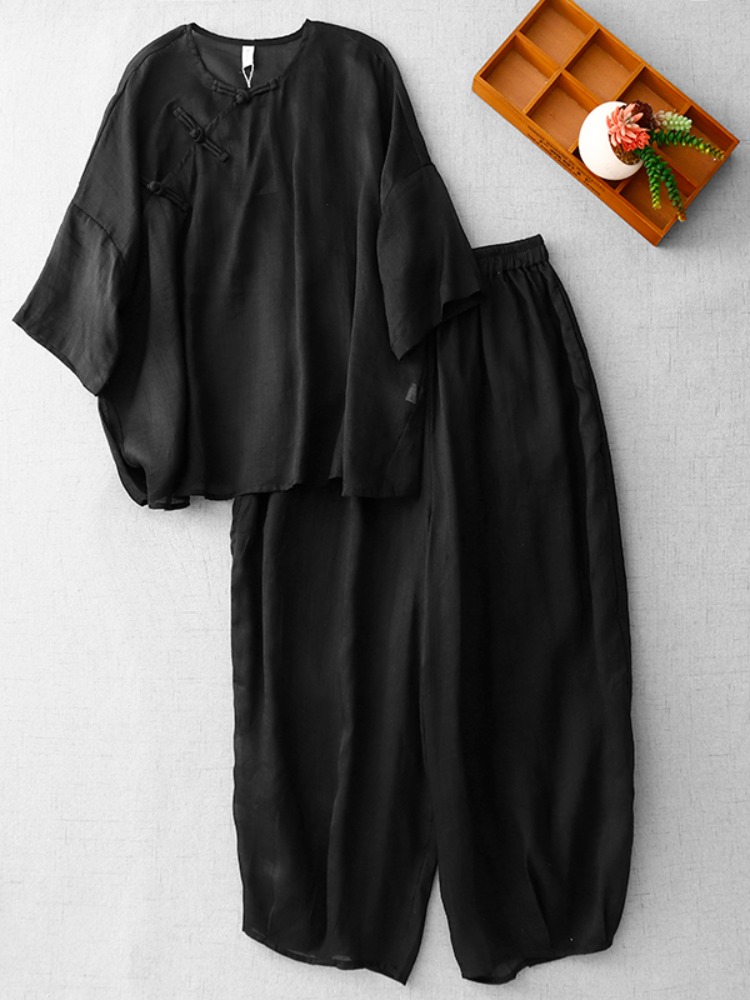 Nowy chiński zestaw damski w s – Linen Pant Wide recenzja i cena