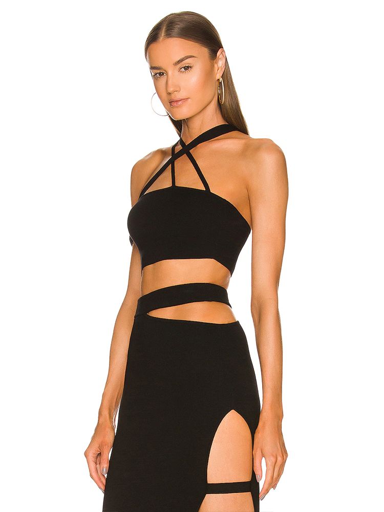Damska bandaż garnitur 2022 la – Crop Top Crochet recenzja i cena
