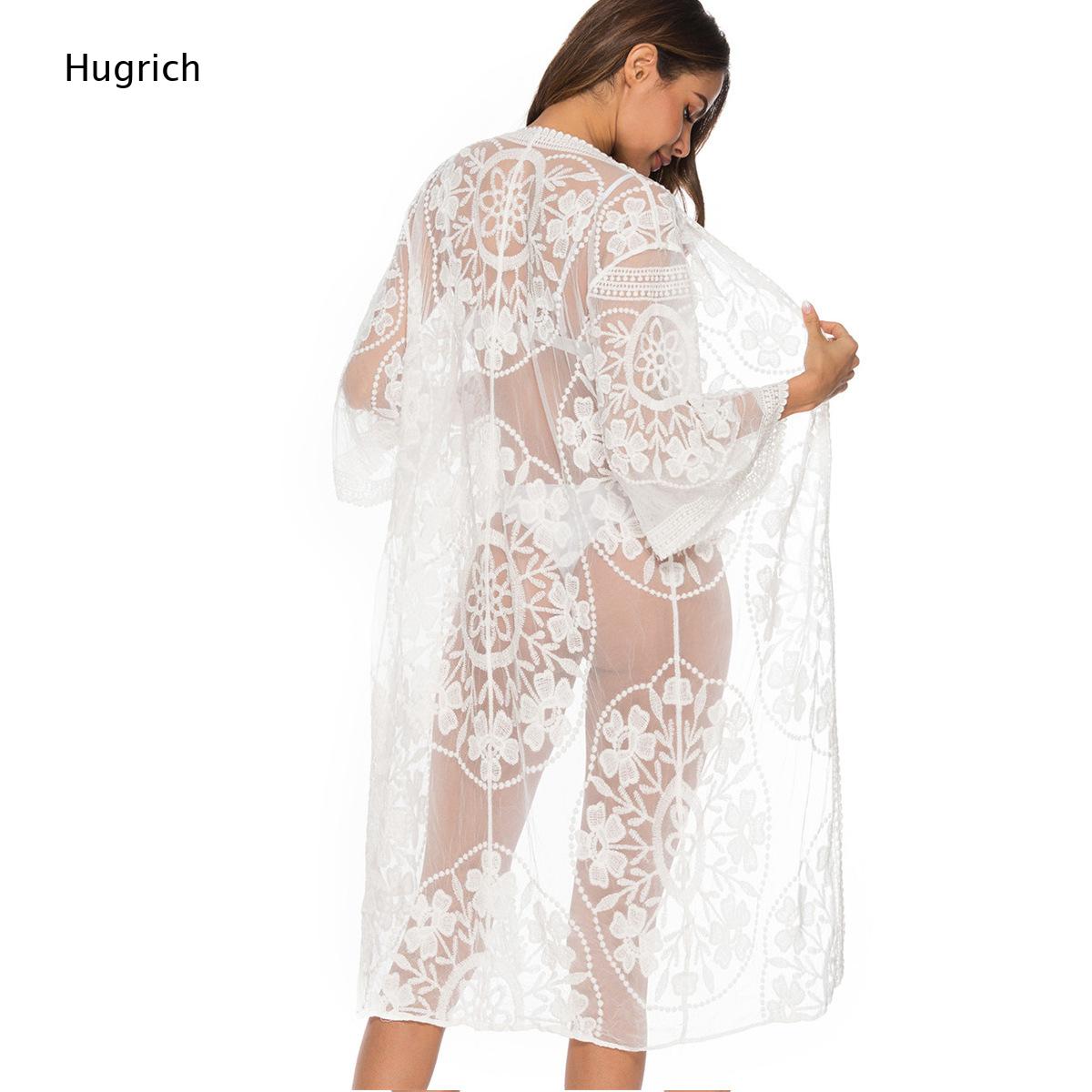 Biały, koronkowy kimono z kwia – Kimono Sheer Floral recenzja i cena
