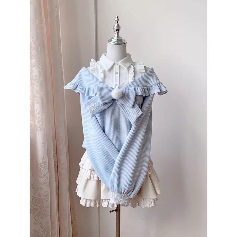 Uroczy, miękki zestaw Lolita d – Blouse Off Shoulder recenzja i cena