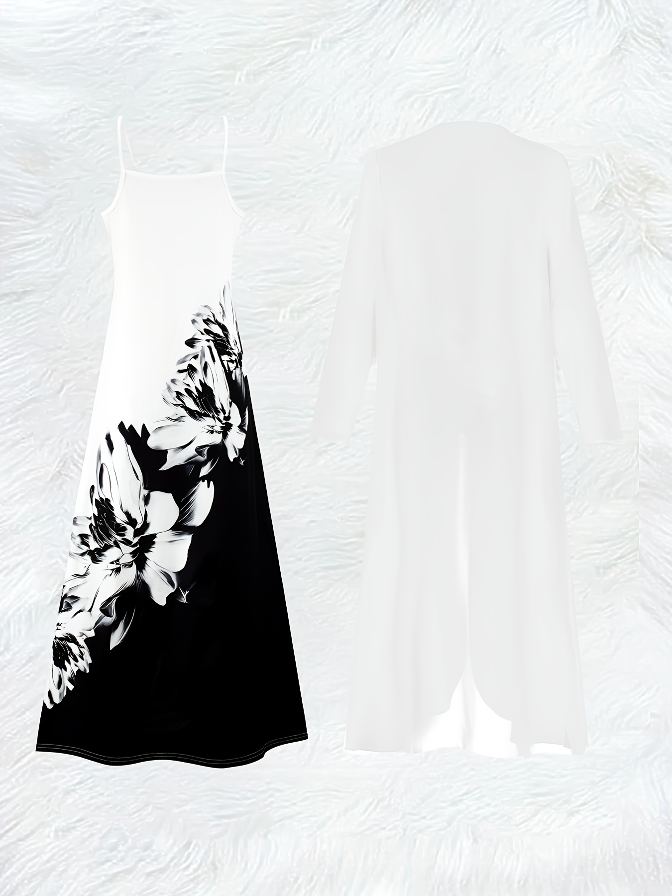 Damski zestaw: sukienka midi w – Romper Floral Print recenzja i cena