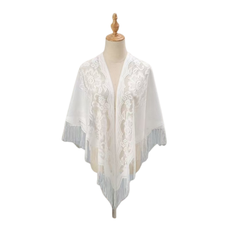 Koronkowa chusta damska z haft – Kimono Sheer Floral recenzja i cena