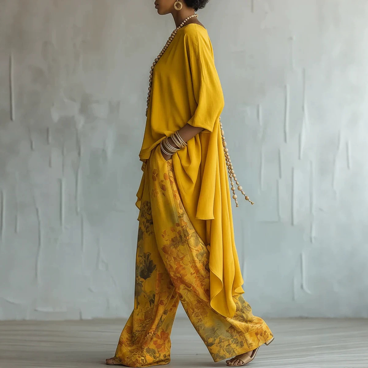 Damski lniany komplet dwuczęśc – Linen Pant Wide recenzja i cena