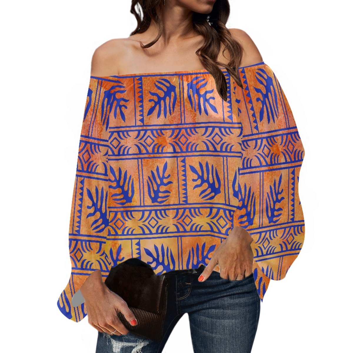Polinezyjska odzież plemienna  – Blouse Off Shoulder recenzja i cena