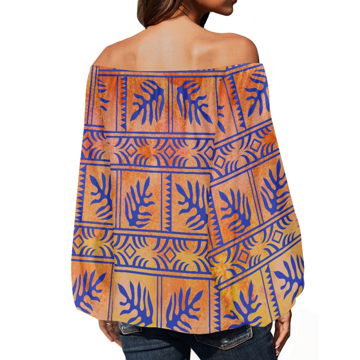 Polinezyjska odzież plemienna  – Blouse Off Shoulder recenzja i cena