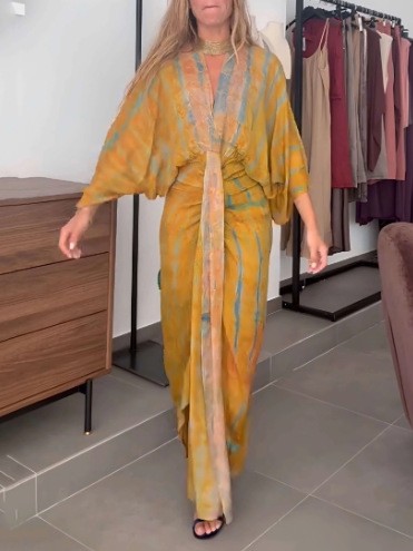 Letnia Sukienka Damska Lniana  – Linen Dress Wrap recenzja i cena
