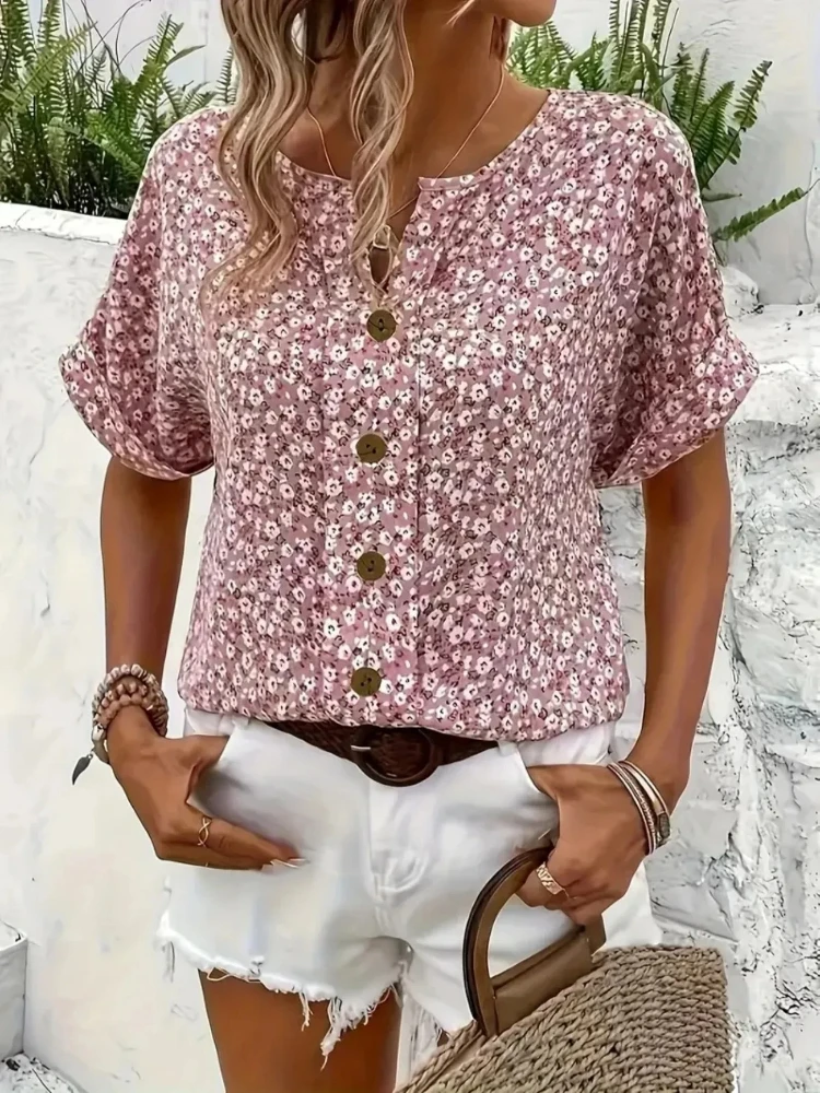 Koszule damskie plus size 2025 – Romper Floral Print recenzja i cena