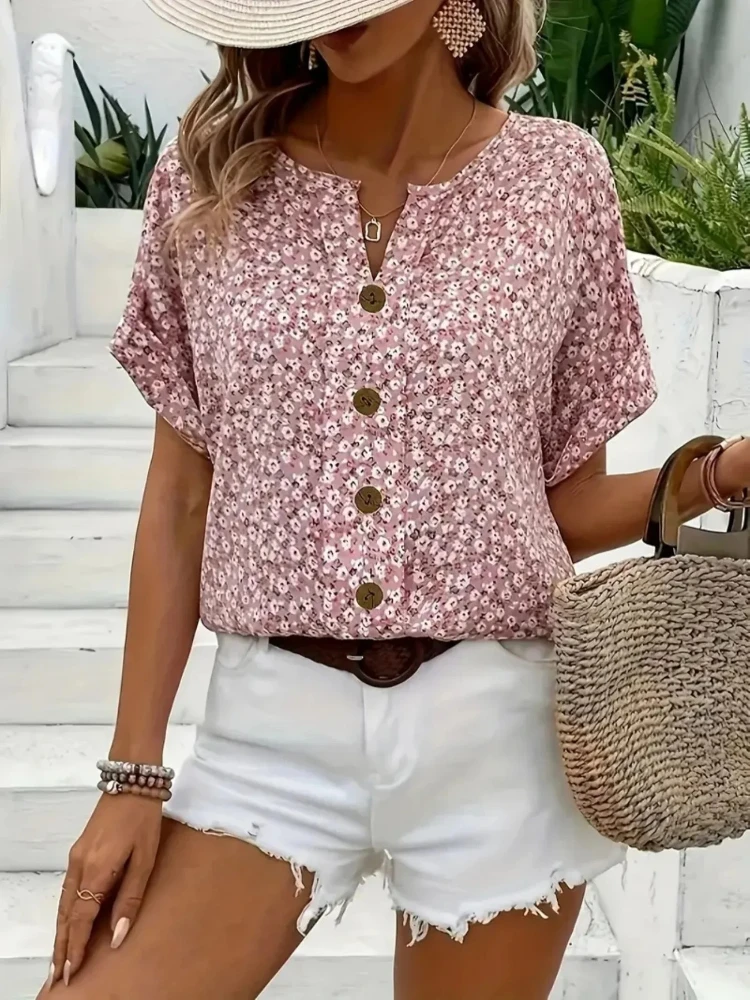Koszule damskie plus size 2025 – Romper Floral Print recenzja i cena