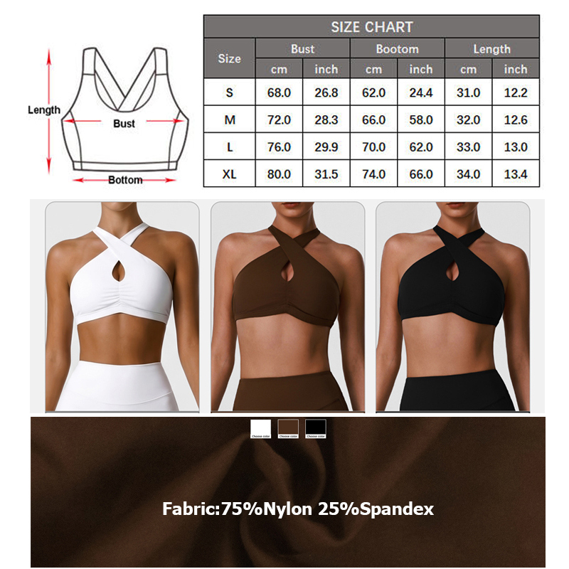 Damska miękka sportowa bielizn – Crop Top Crochet recenzja i cena