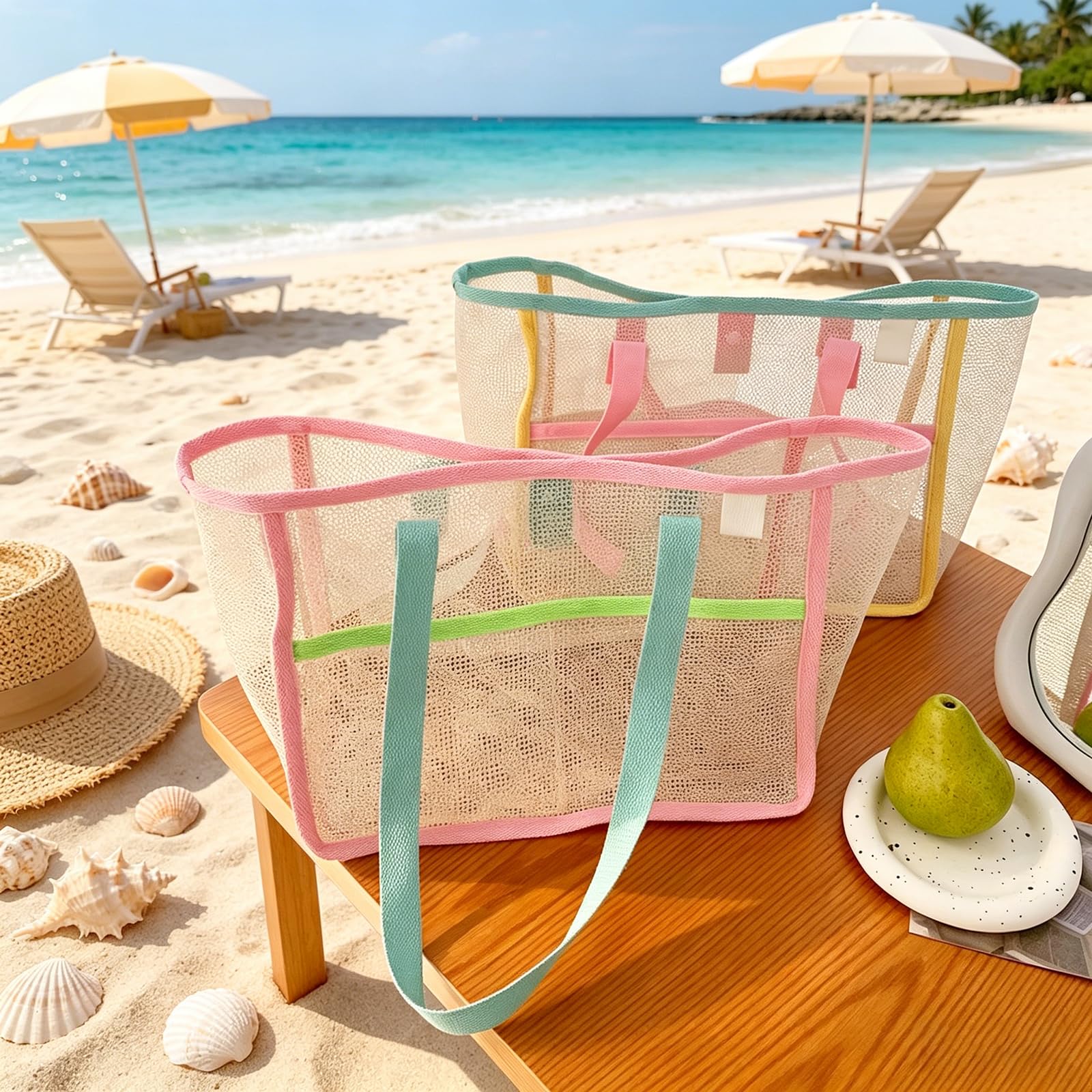 Torby plażowe damskie, kolorow – Tote Bag Beach recenzja i cena