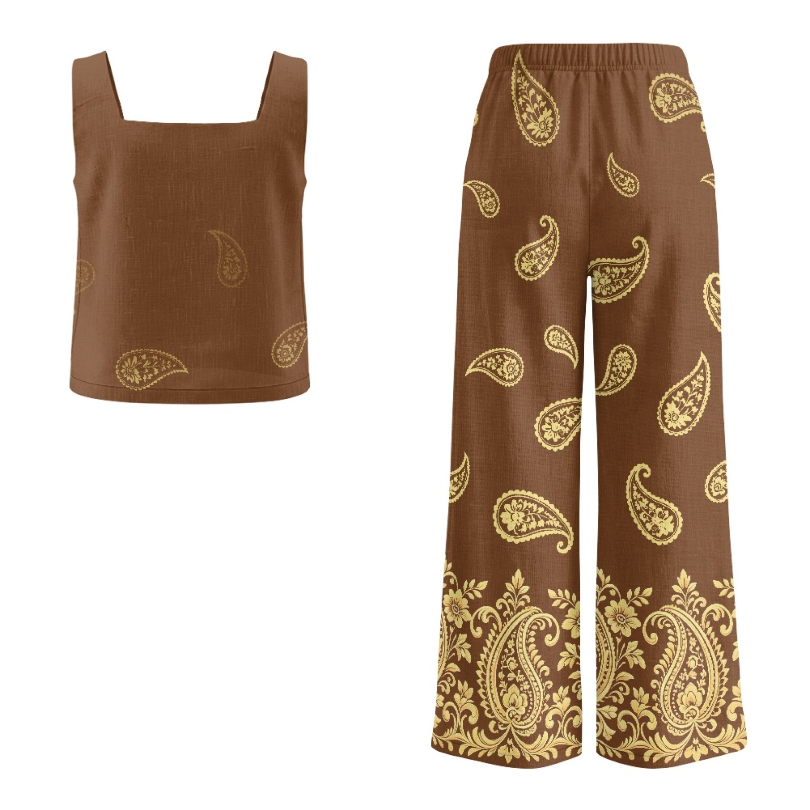 INSTANTARTS Damski lniany zest – Linen Pant Wide recenzja i cena