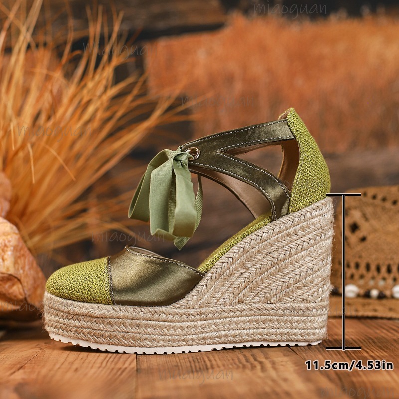 Sandały damskie z okrągłym nos – Wedge Espadrille Women recenzja i cena