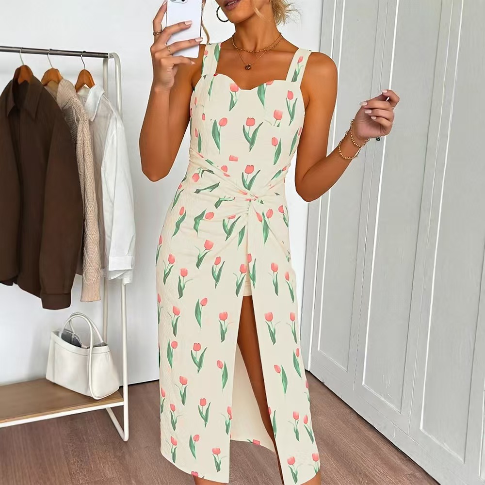 Modna sukienka crop z kwiatowy – Midi Skirt Floral recenzja i cena