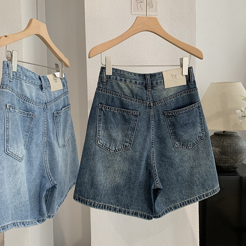 Dżinsowe szorty damskie, spodn – Shorts Denim Frayed recenzja i cena