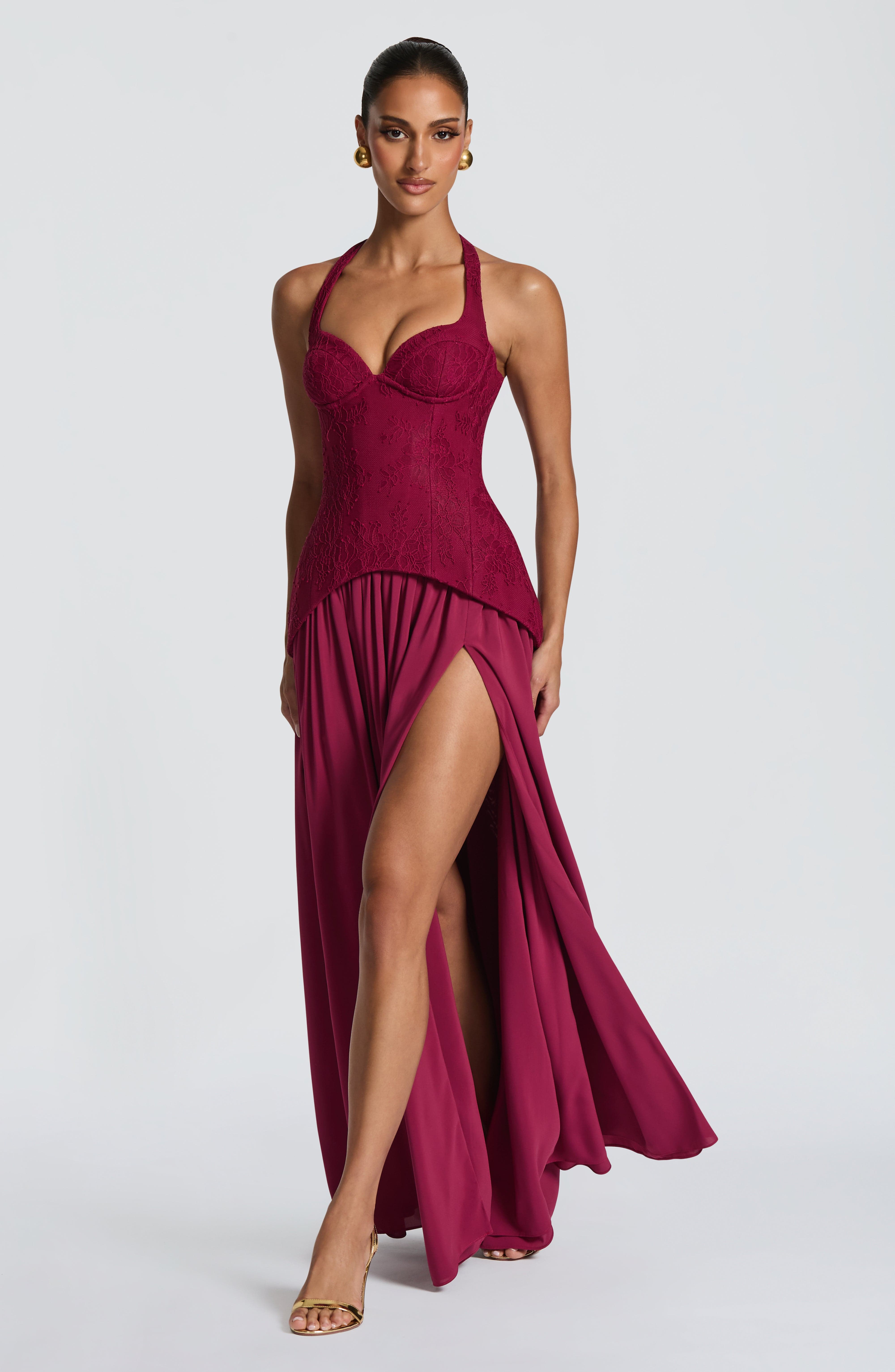 Sukienka maxi z koronkowym gor – Maxi Dress Halter recenzja i cena