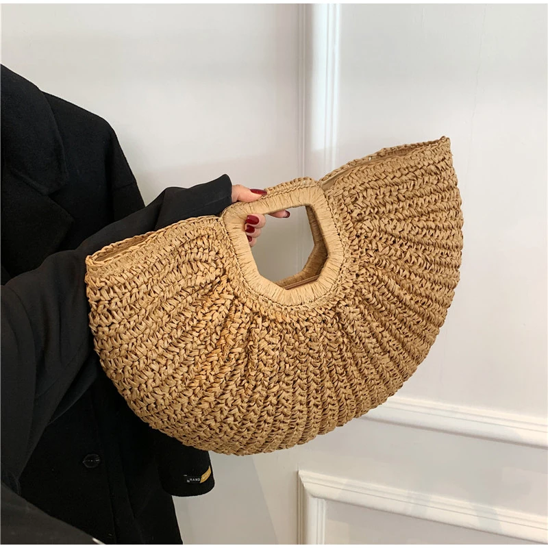 Markowa Tkana Kopertówka Luksu – Crochet Bag Raffia recenzja i cena