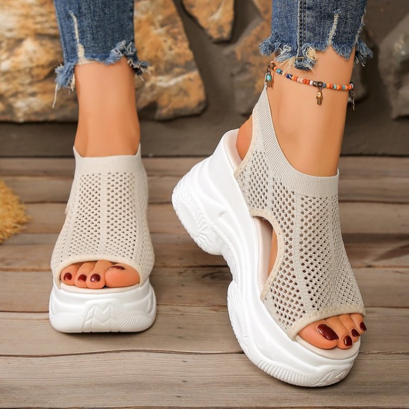 Damskie sandały na platformie, – Wedge Espadrille Women recenzja i cena